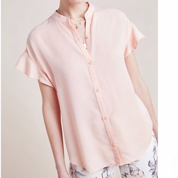 Anthro Cloth & Stone Calder Button Down Top - Picture 3 of 8